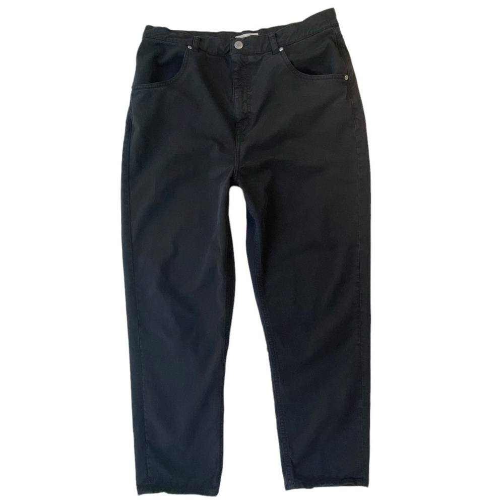 KOTN Black High Rise Relaxed Straight Leg Jeans Size 14